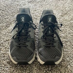 On Running Black and Gray Performance Athletic Shoes